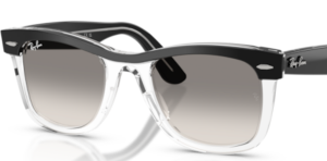 Verres originaux Ray-Ban RB2240 Wayfarer, couleur 32 · Transparent dégradé gris