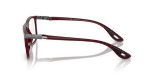 Branches originales Ray-Ban RB7222M, couleur F681 · Rouge foncé