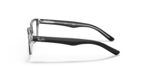 Branches originales Ray-Ban RB1555 Origine, couleur 3529 · Noir sur transparent
