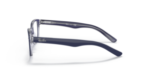 Branches originales Ray-Ban RB1555 Origine, couleur 3853 · Bleu sur transparent