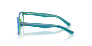 Branches originales Ray-Ban RB1555 Origine, couleur 3996 · Transparent bleu & vert