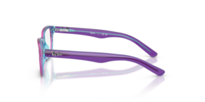 Branches originales Ray-Ban RB1555 Origine, couleur 3997 · Transparent violet & bleu clair